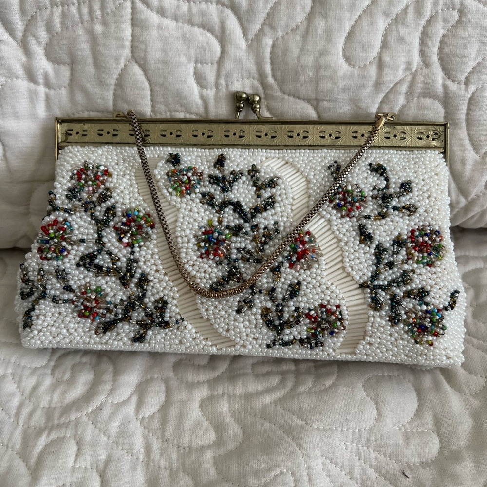 Beautiful Japanese Beaded Clutch